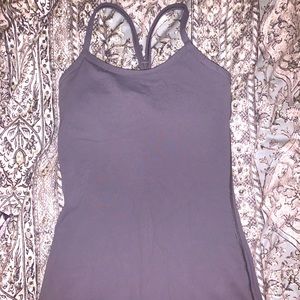 Lululemon grey power y tank